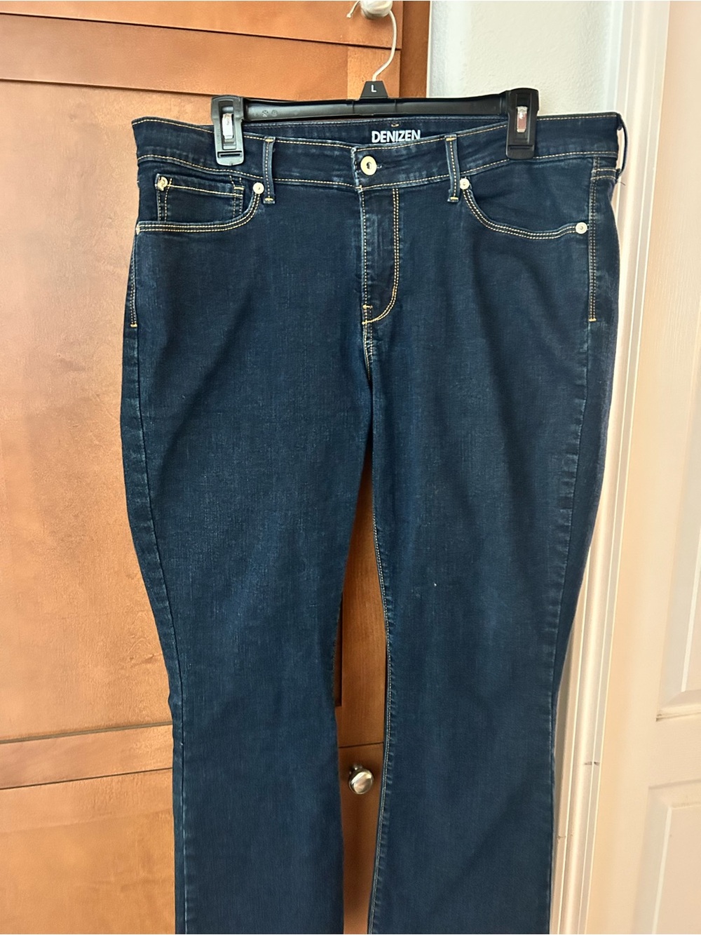 Denizen from Levi's Women's Dark Blue Straight Leg Jeans